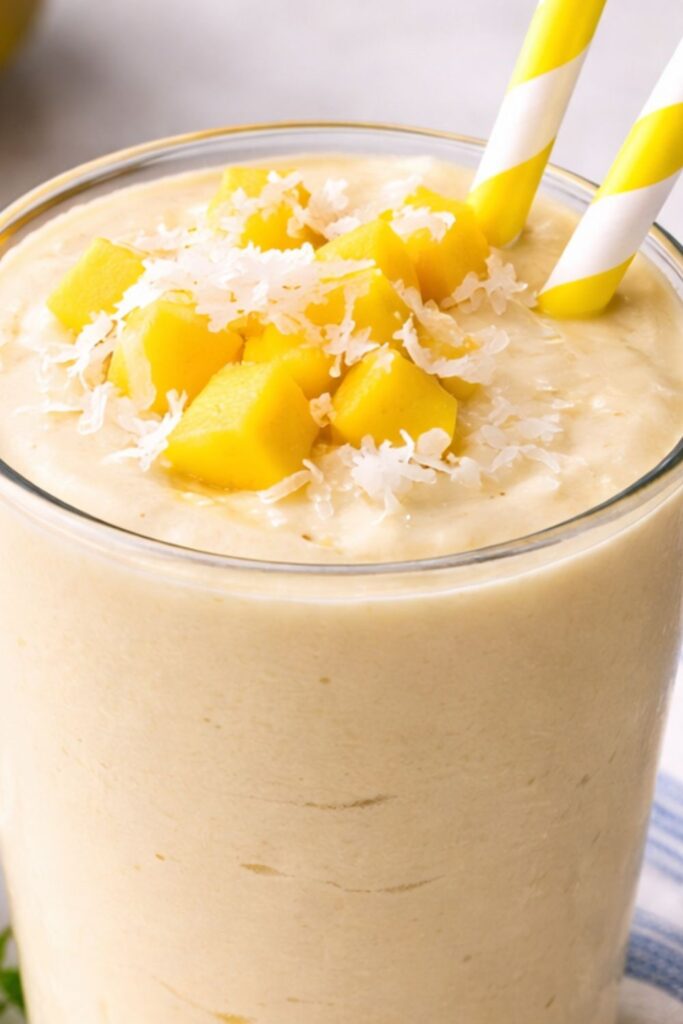 Coconut Cream Mango Smoothie