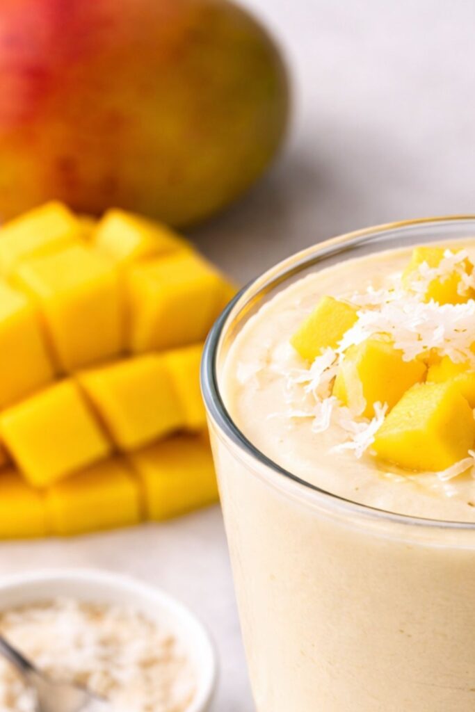 Coconut Cream Mango Smoothie