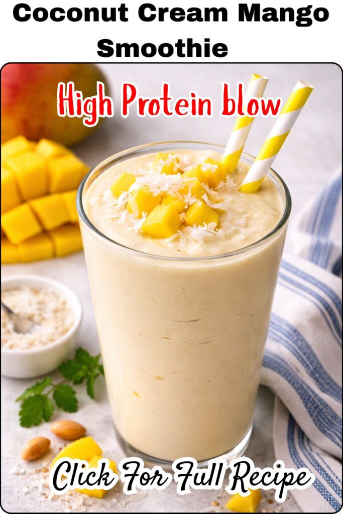 Coconut Cream Mango Smoothie