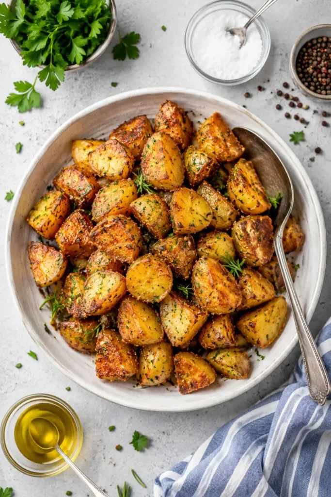 Crispy Roasted Potatoes Vegan Recipe