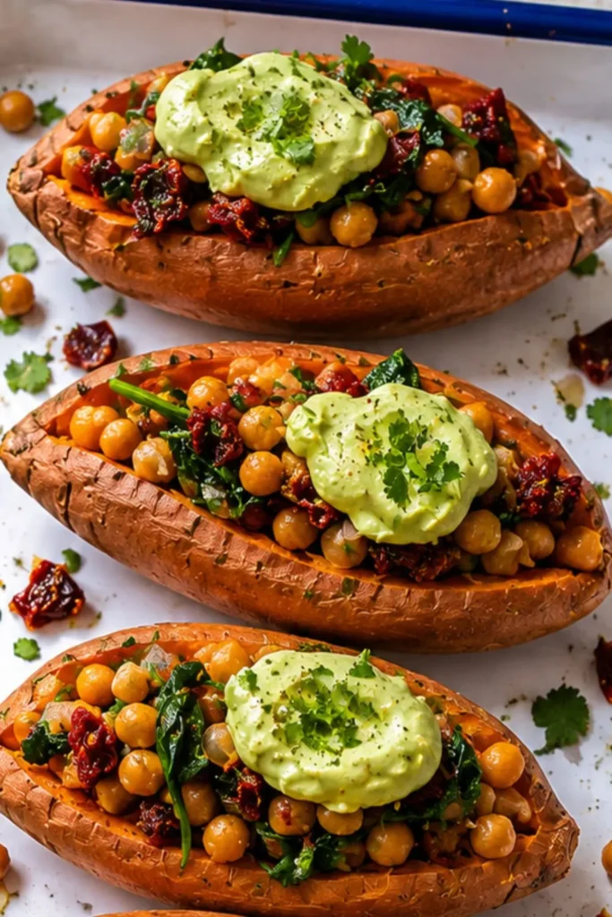 Crispy Sweet Potato Rounds with Avocado Mash