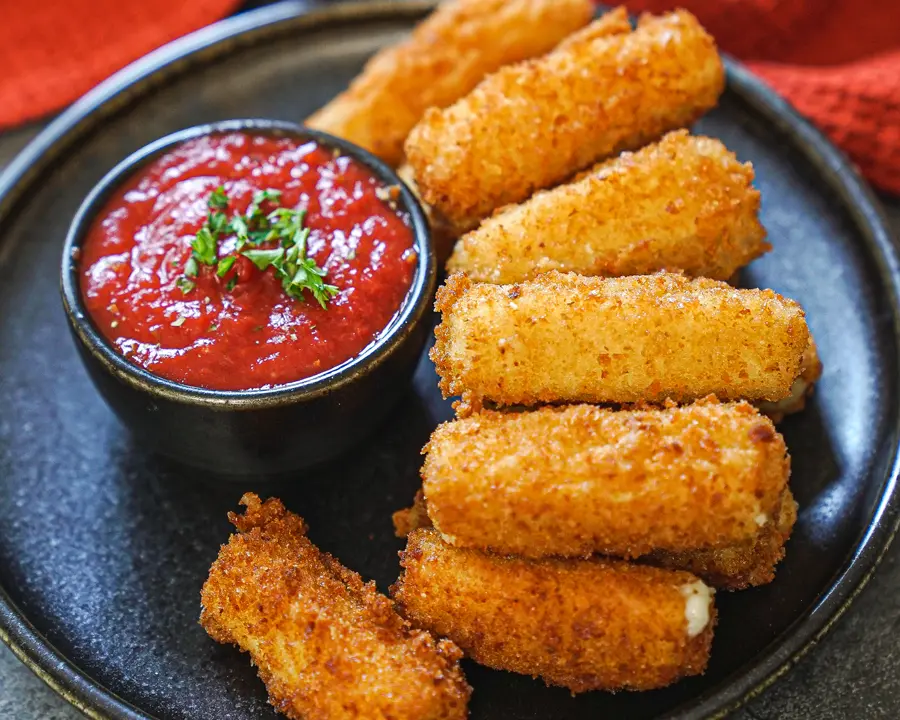 Air Fryer Vegan Mozzarella Sticks