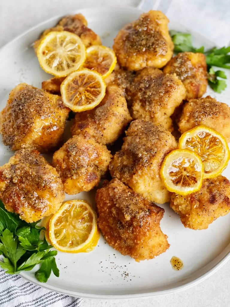 Lemon Pepper Cauliflower Wings