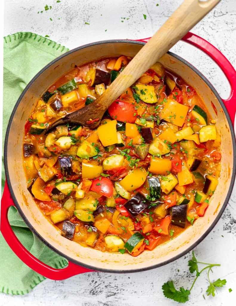 Easy Crockpot Vegan Ratatouille