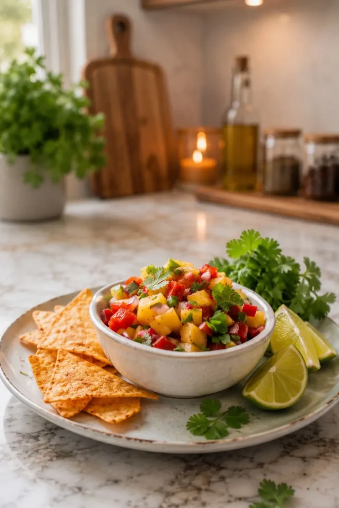 Endive Boats with Mango Salsa
