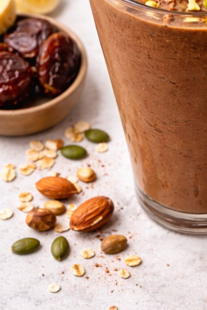 Energizing Cacao Banana Smoothie