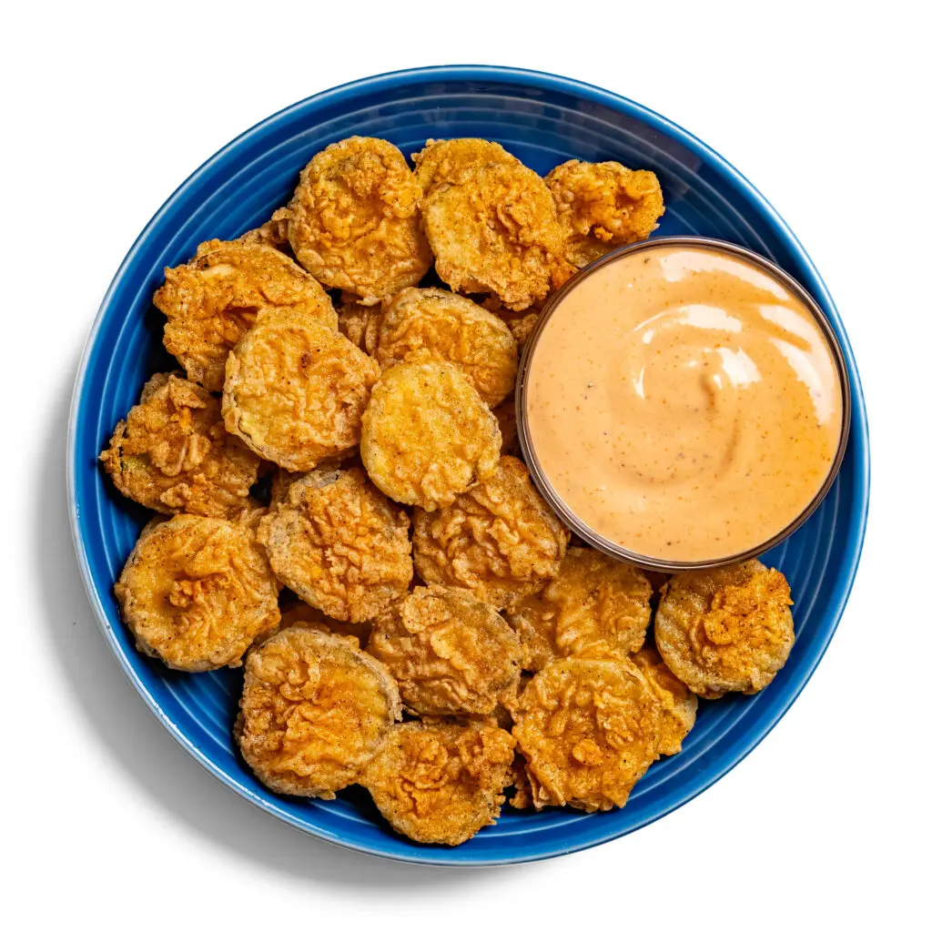 Crispy Vegan Fried Pickles with Ranch Dipping Sauce