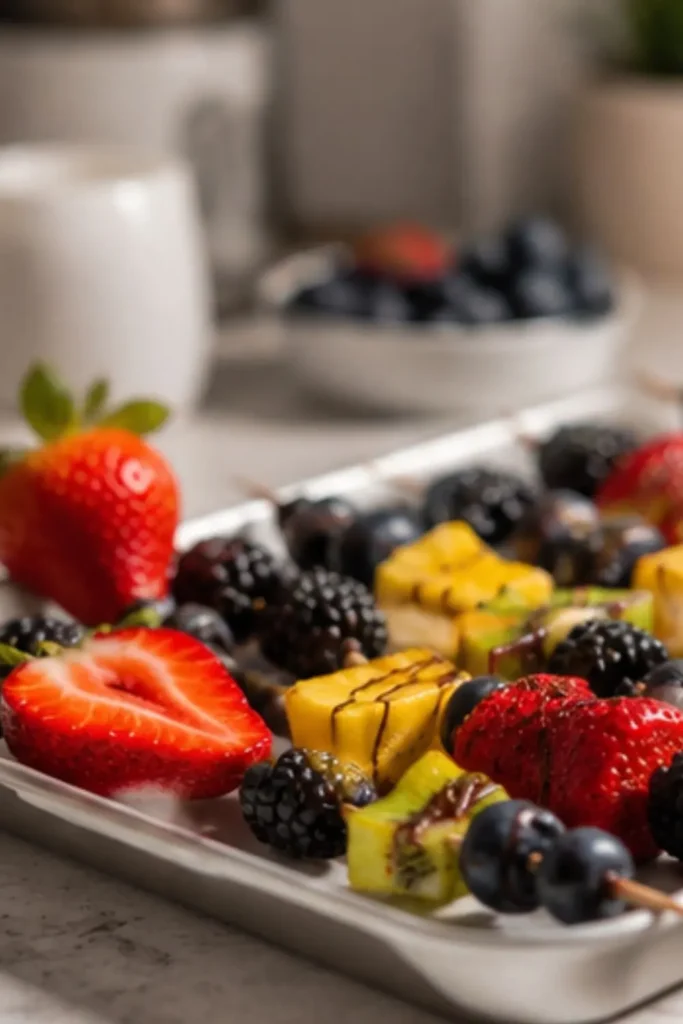 Fruit Skewers Berry Skewers