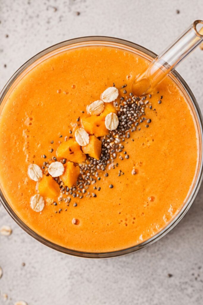 Glow-Up Carrot Mango Smoothie