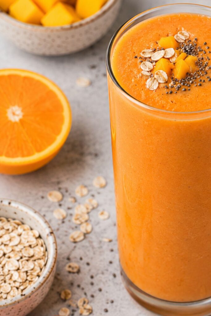 Glow-Up Carrot Mango Smoothie