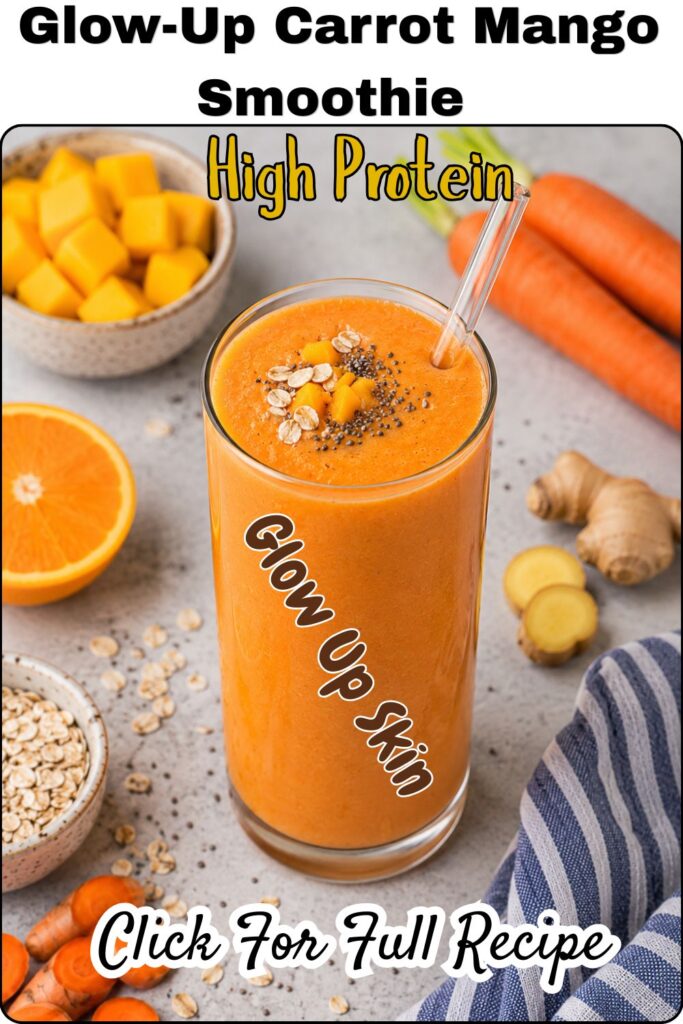Glow-Up Carrot Mango Smoothie