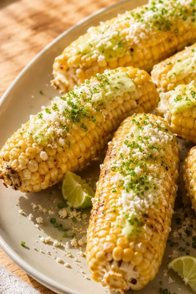 Grilled Corn with Vegan Garlic Butter