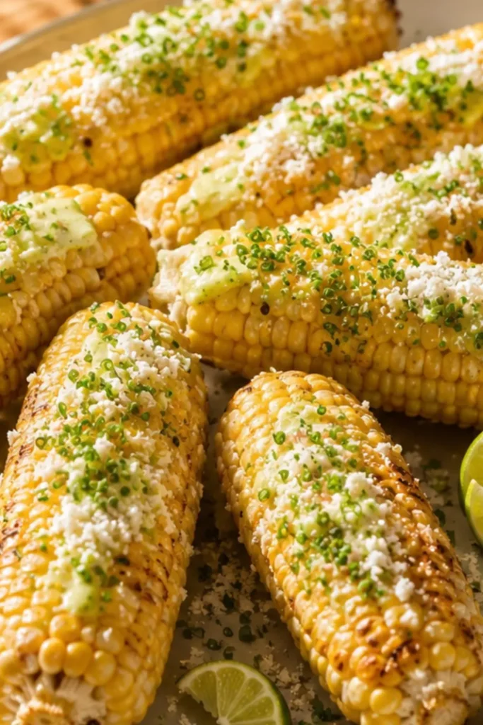 Grilled Corn with Vegan Garlic Butter