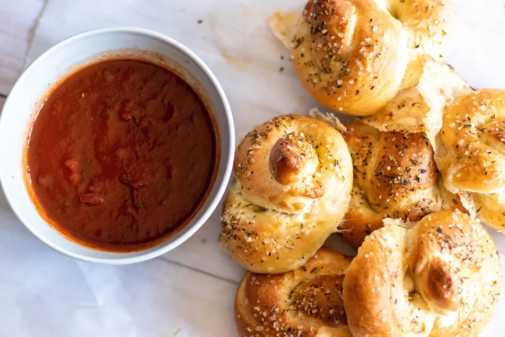 Vegan Mozzarella Stuffed Bread Bites