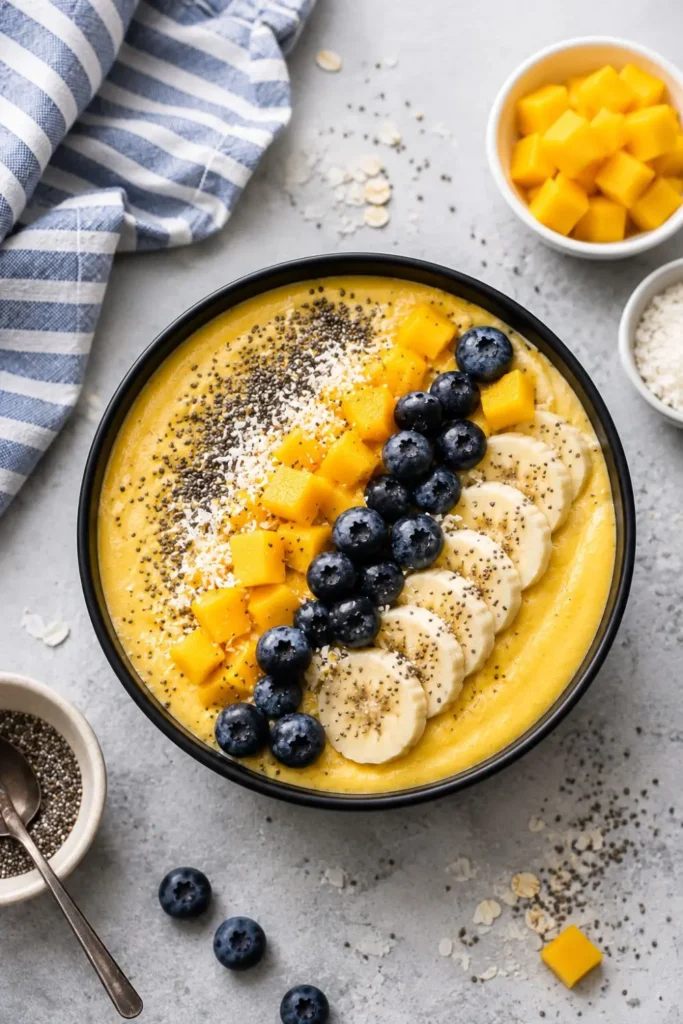 Mango Chia Protein Smoothie Bowl