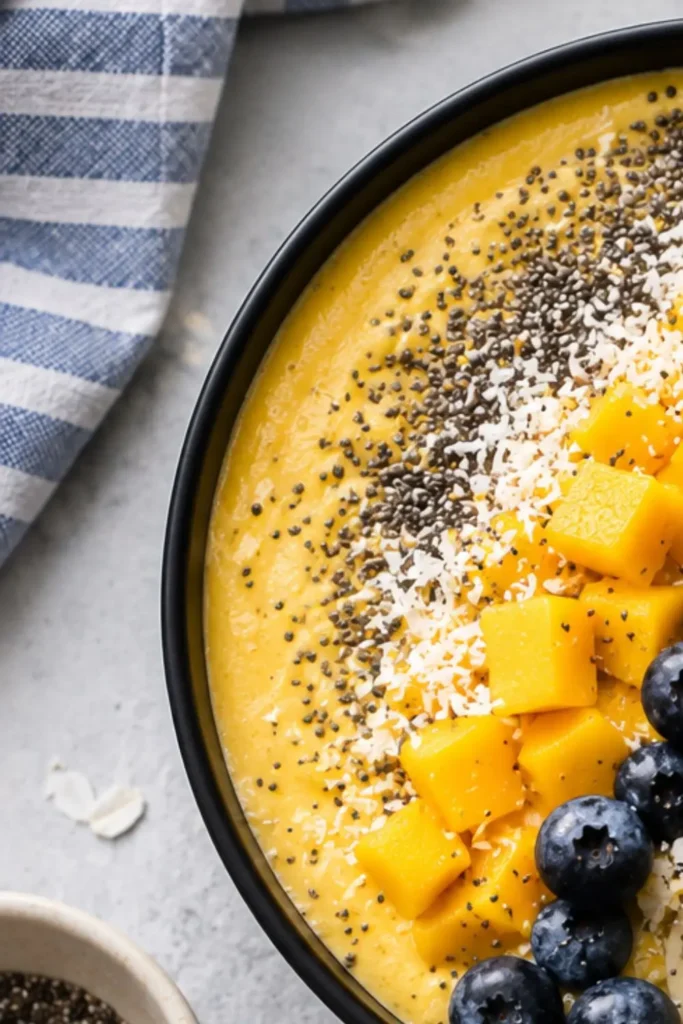Mango Chia Protein Smoothie Bowl