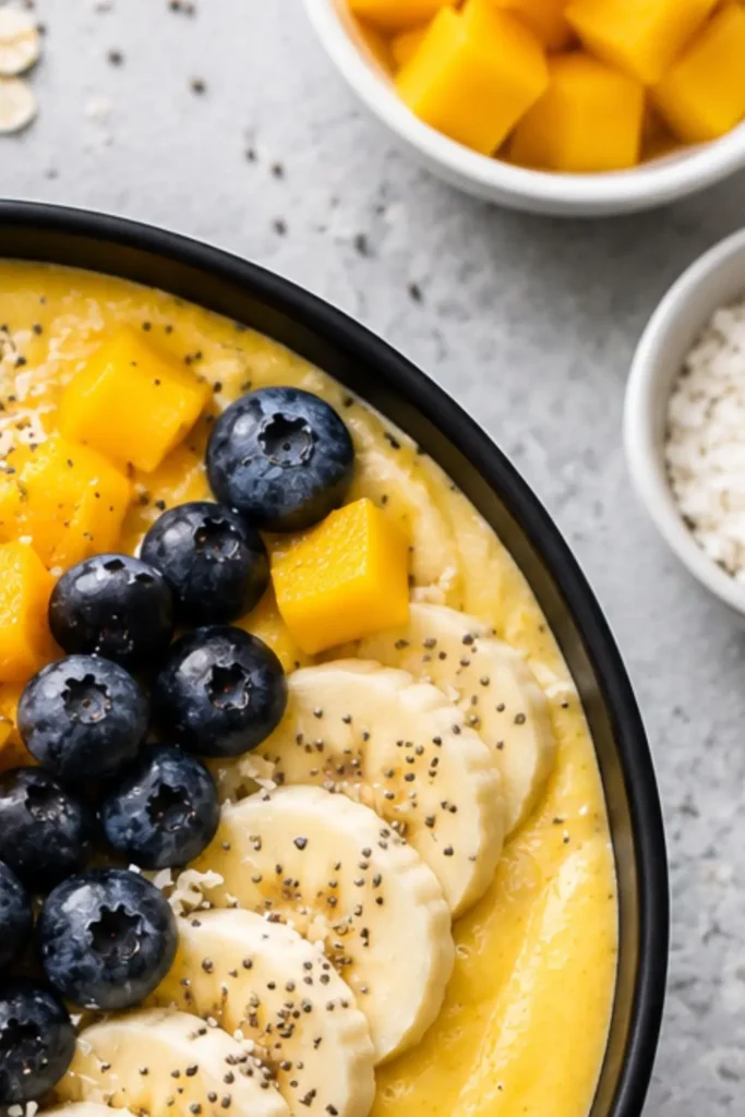 Mango Chia Protein Smoothie Bowl