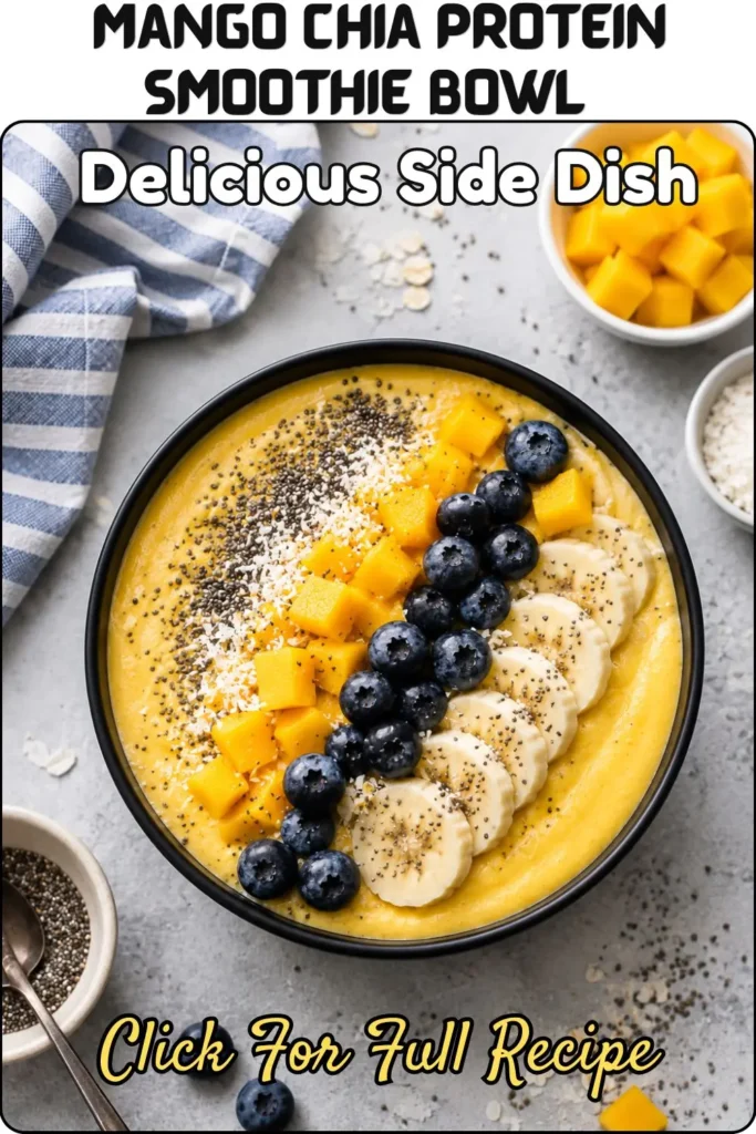 Mango Chia Protein Smoothie Bowl