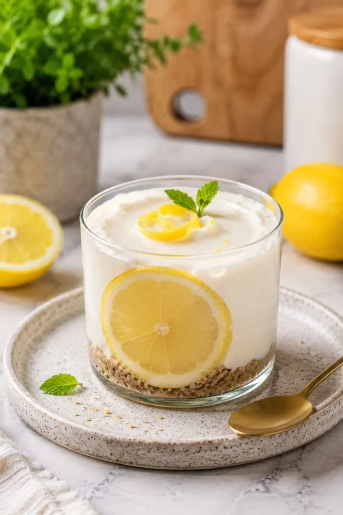 No-Bake Lemon Cheesecake Cups