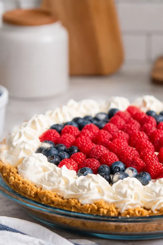 No-Bake Vegan Strawberry Blueberry Cheesecake