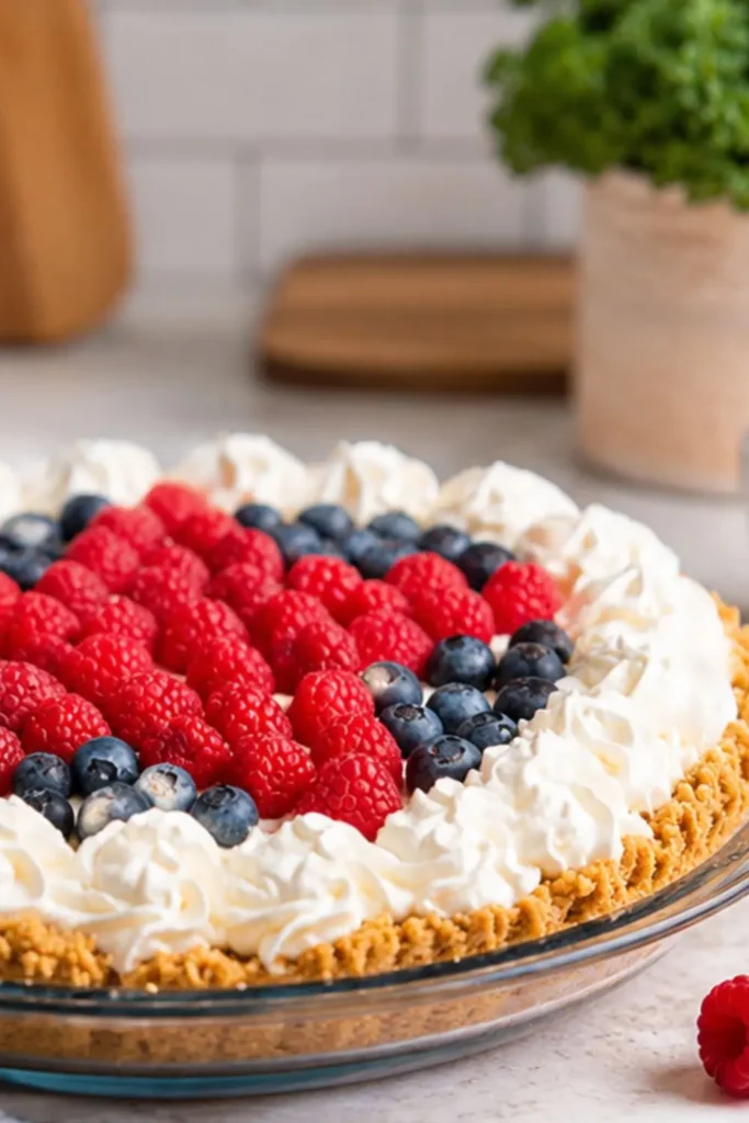 No-Bake Vegan Strawberry Blueberry Cheesecake