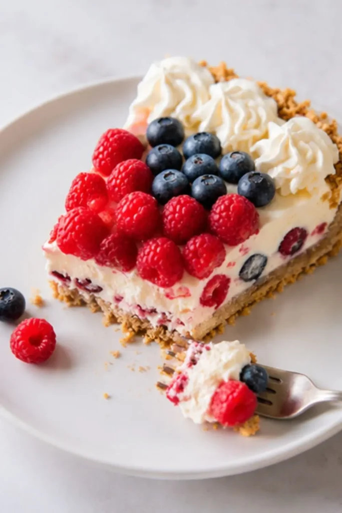 No-Bake Vegan Strawberry Blueberry Cheesecake