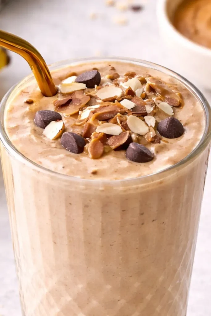 Oats & Almond Butter Protein Smoothie
