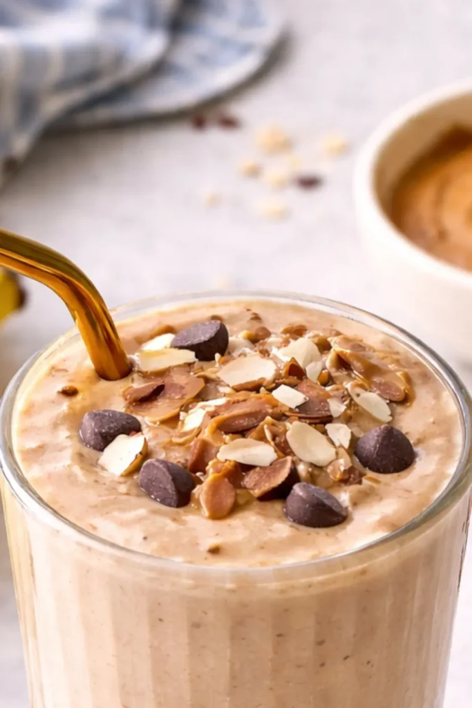 Oats & Almond Butter Protein Smoothie