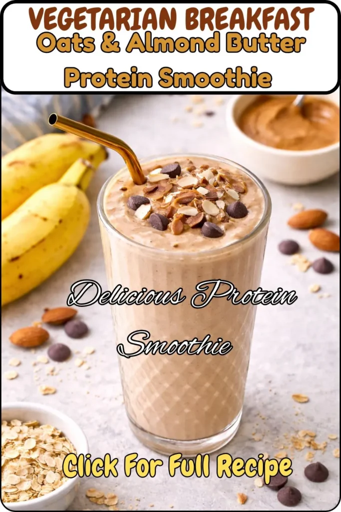 Oats & Almond Butter Protein Smoothie