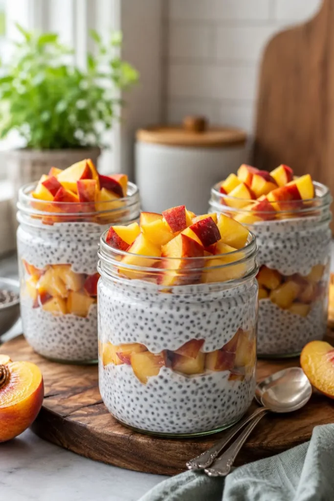 Peach and Coconut Cream Parfait
