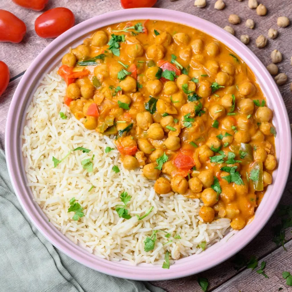 Easy Crockpot Chickpea Coconut Curry