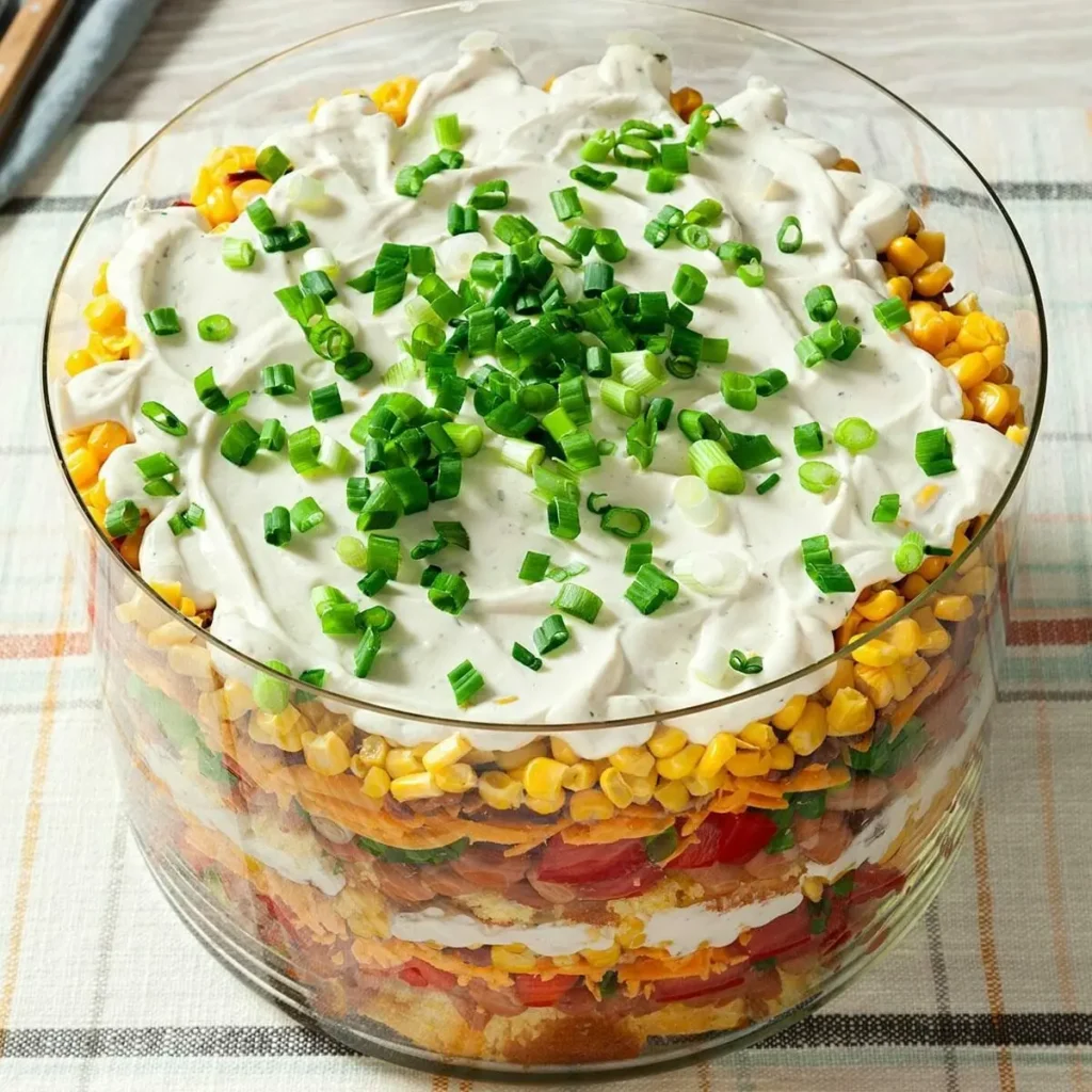 Easy Vegan Cornbread Salad (Southern Layered Recipe)