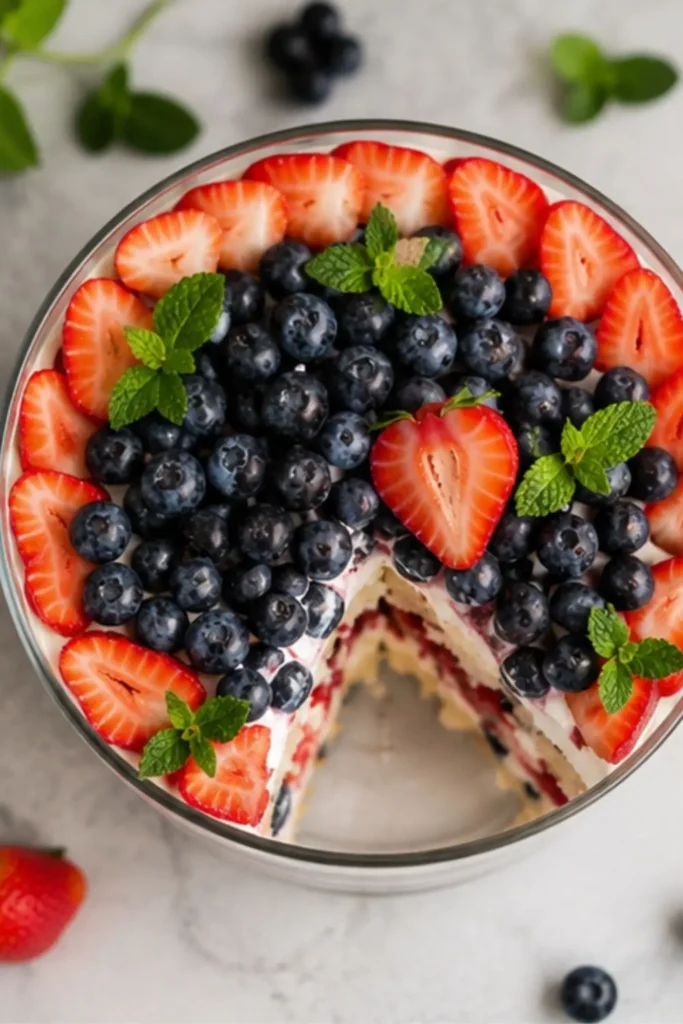 Strawberry Angel Food Cake Trifle
