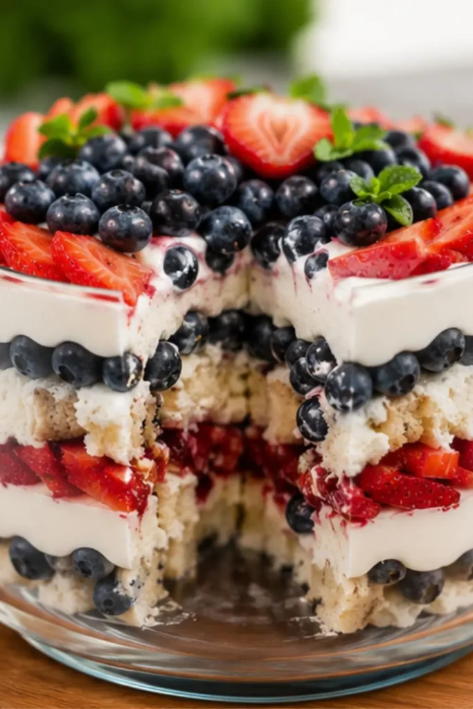 Strawberry Angel Food Cake Trifle