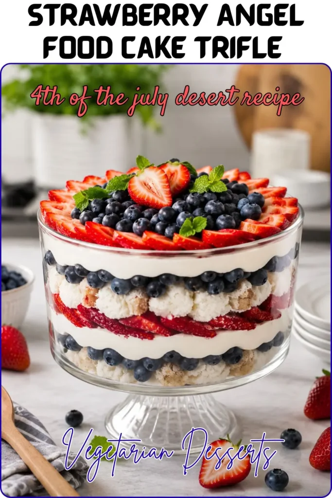 Strawberry Angel Food Cake Trifle