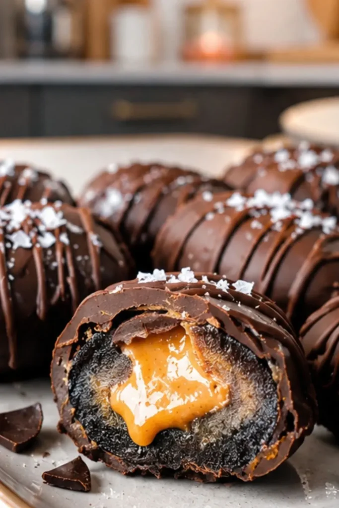 Stuffed Dates with Peanut Butter & Chocolate Chips