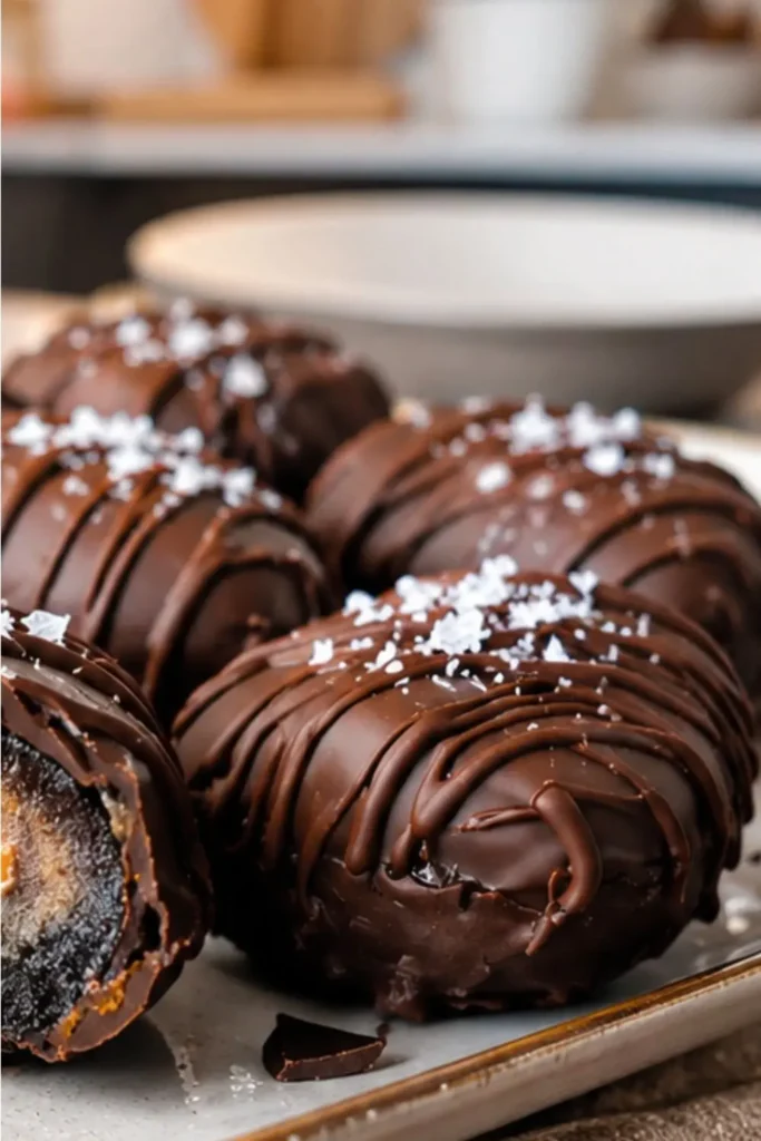 Stuffed Dates with Peanut Butter & Chocolate Chips