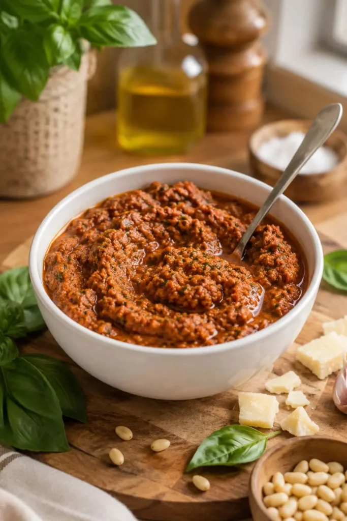 Sun-Dried Tomato & Walnut Pesto Dip