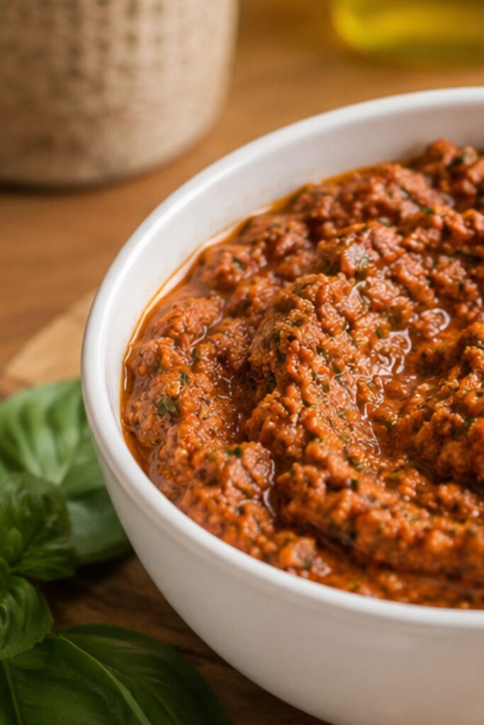 Sun-Dried Tomato & Walnut Pesto Dip