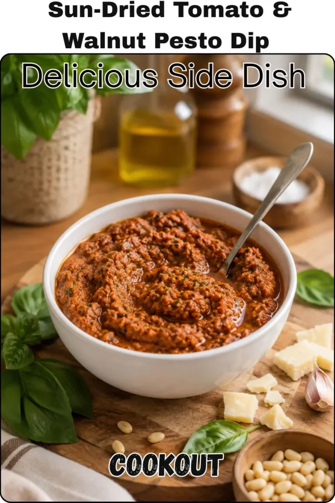 Sun-Dried Tomato & Walnut Pesto Dip