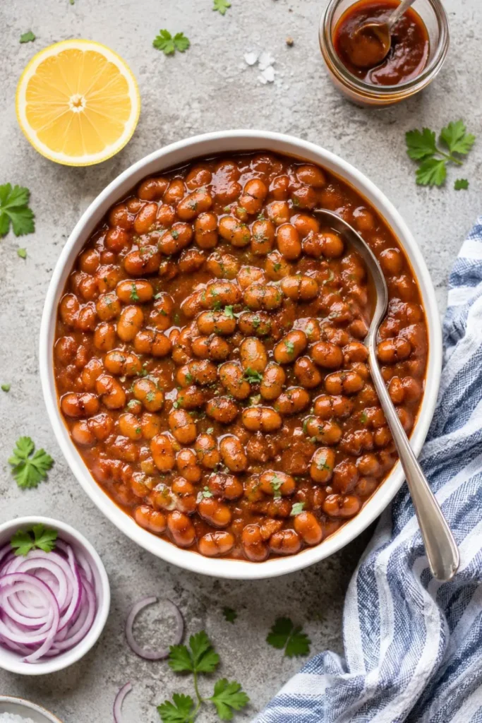 Vegan Baked Beans for a Cookout