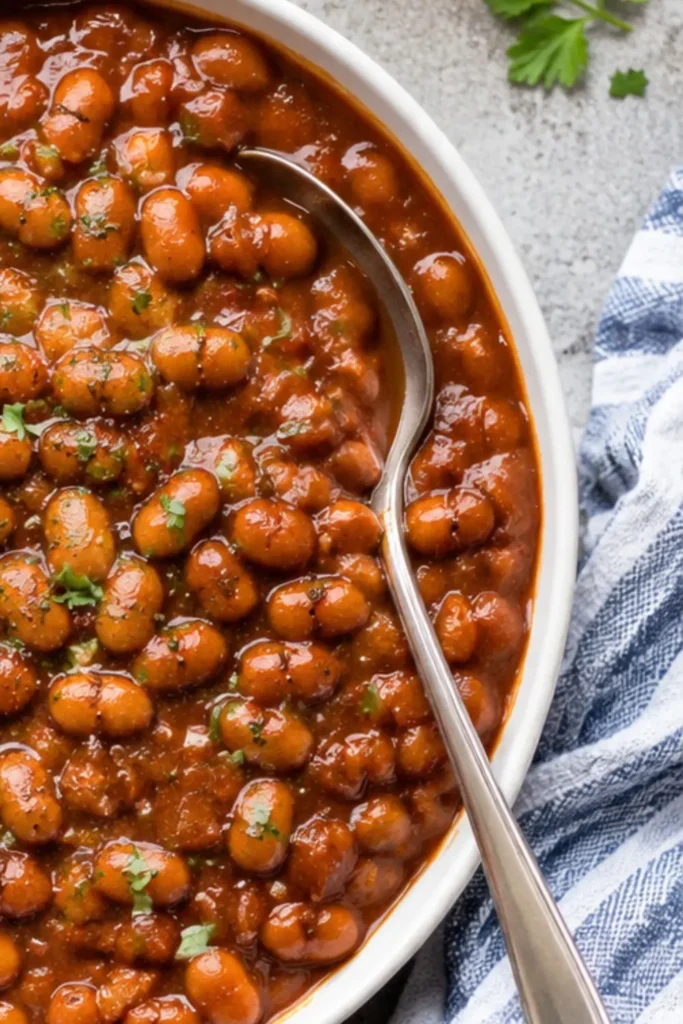 Vegan Baked Beans for a Cookout