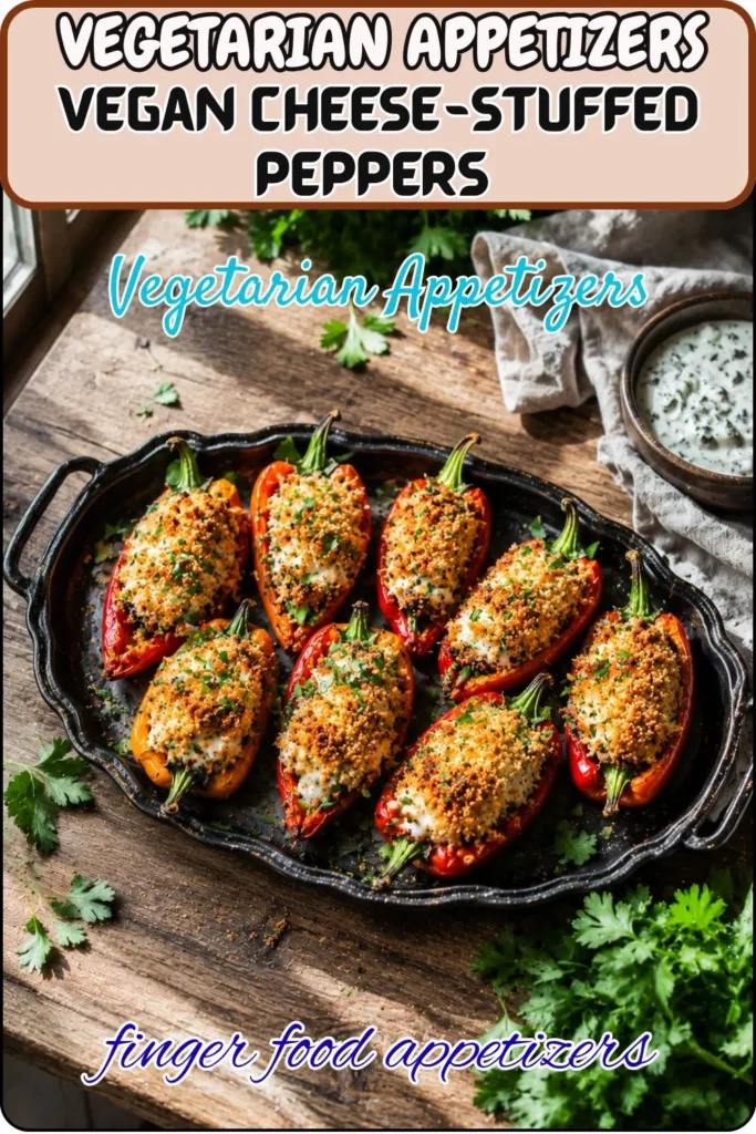 Vegan Cheese-Stuffed Peppers