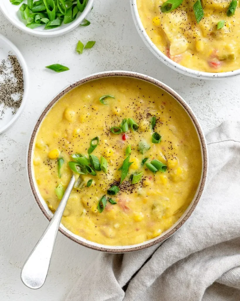Slow Cooker Zucchini and Corn Chowder