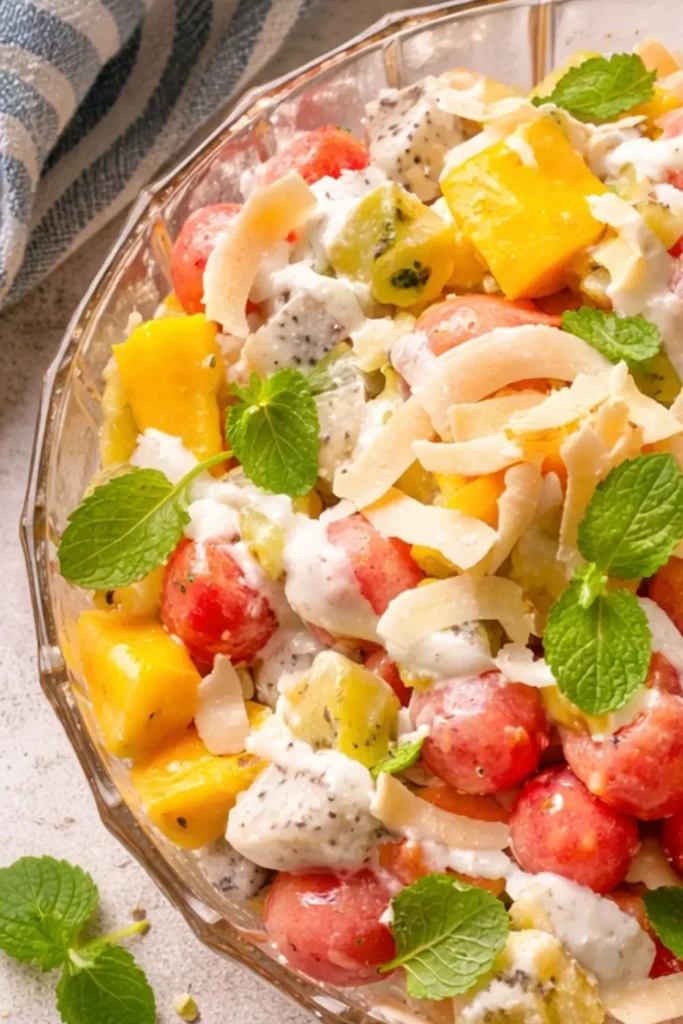 Vegan Fruit Salad with Coconut Whipped Cream