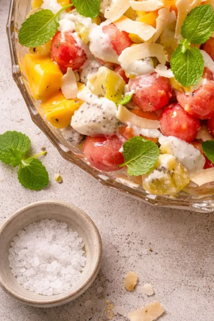 Vegan Fruit Salad with Coconut Whipped Cream