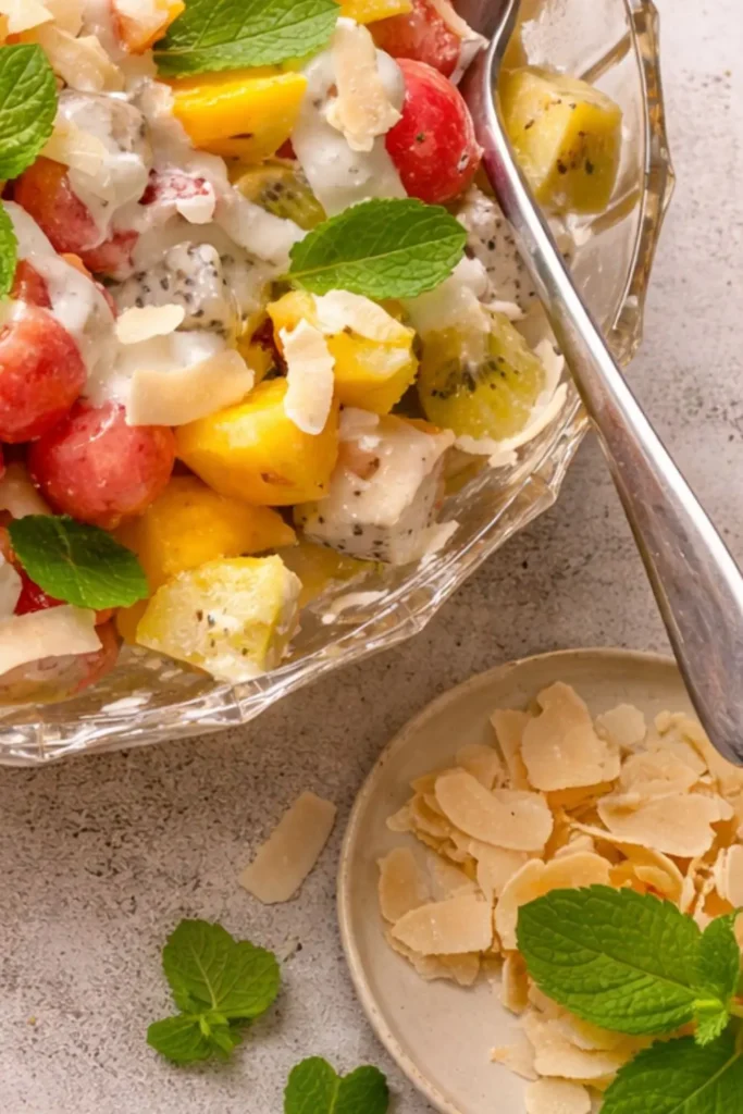 Vegan Fruit Salad with Coconut Whipped Cream