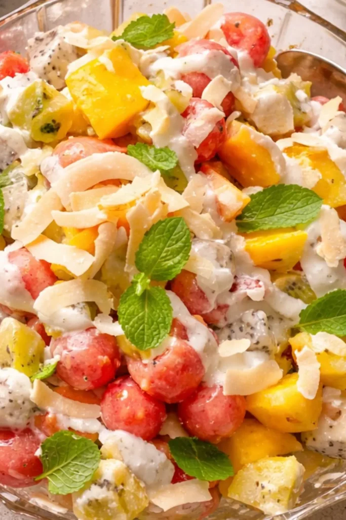 Vegan Fruit Salad with Coconut Whipped Cream