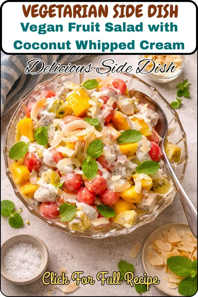 Vegan Fruit Salad with Coconut Whipped Cream