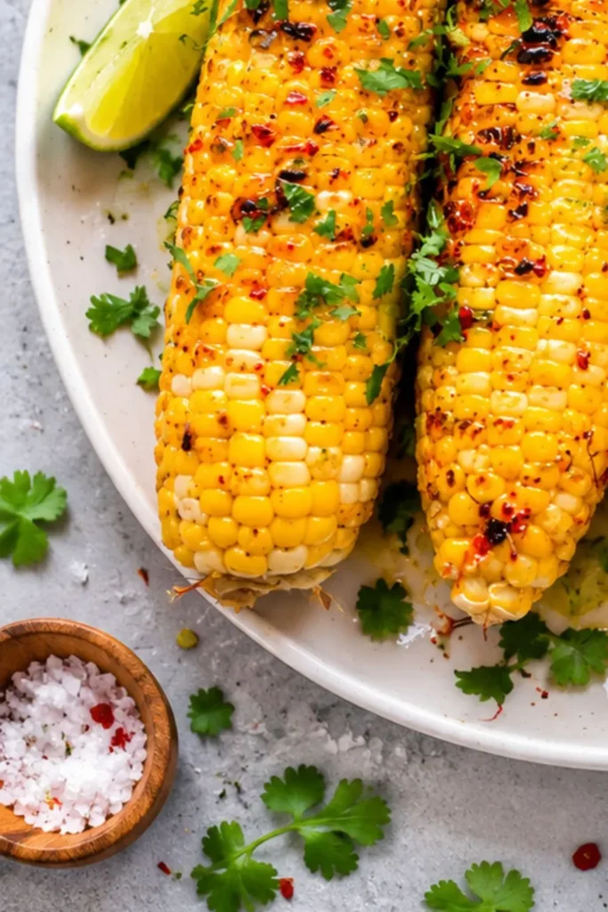 Vegan Grilled Corn on the Cob with Chili Lime Butter